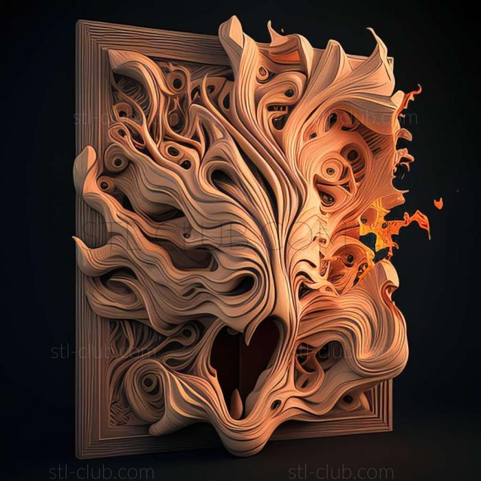 3D model flaming (STL)